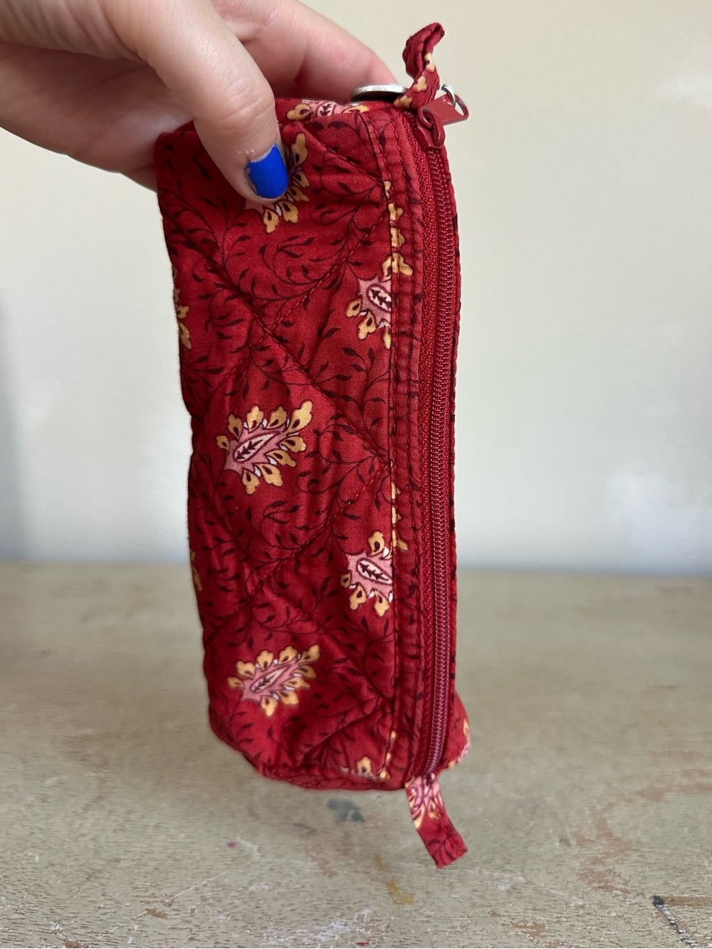 Pierre Deux French Country Quilted Zip Pouch - Picture 7 of 14